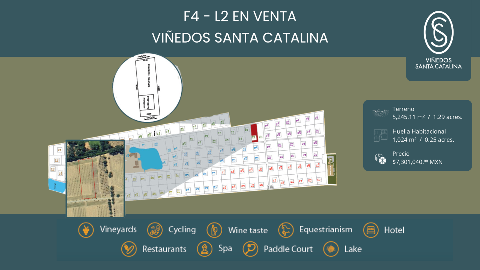 F4 - L2 VIÑEDOS SANTA CATALINA - Terreno en Viñedo Santa Catalina, San Miguel de Allende