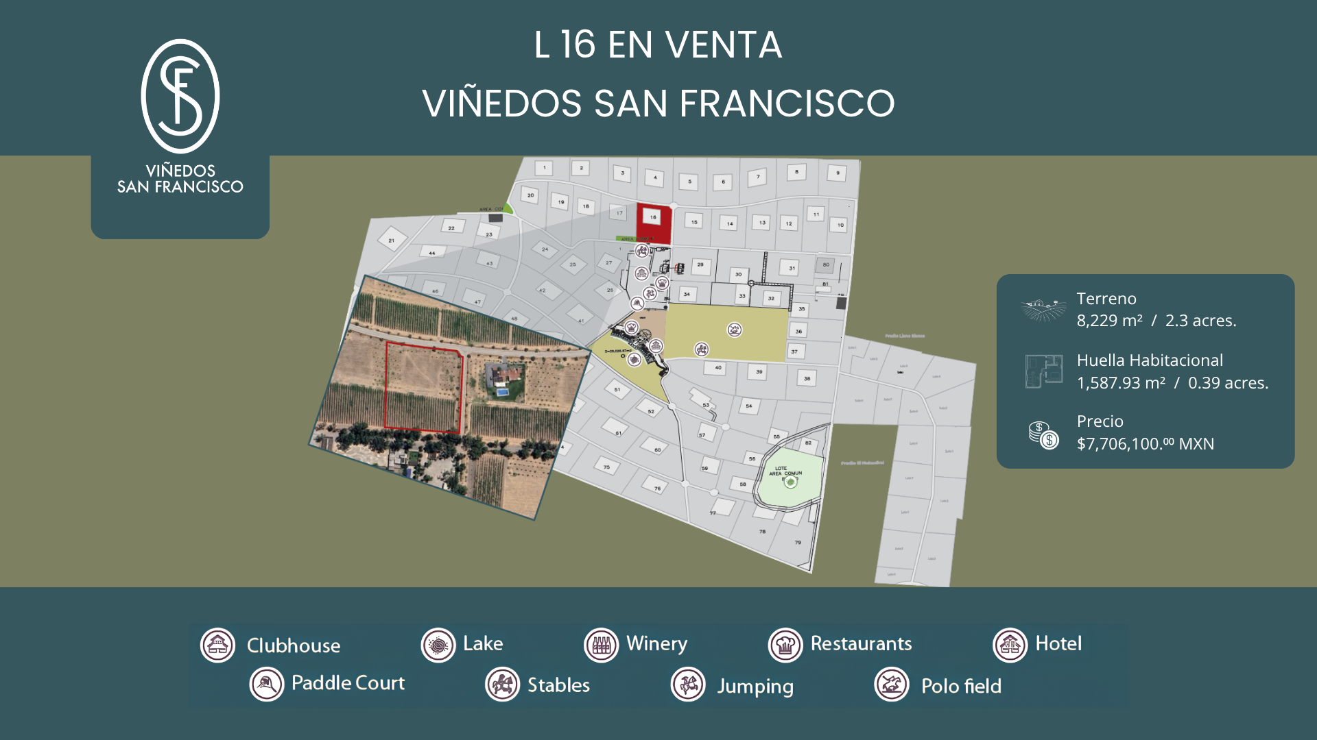 L16 VIÑEDO SAN FRANCISCO - Terreno en Viñedo San Francisco, San Miguel de Allende
