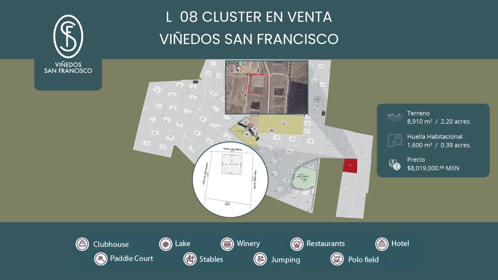 L 8 VIÑEDOS SAN FRANCISCO - Terreno en Viñedo San Francisco, San Miguel de Allende