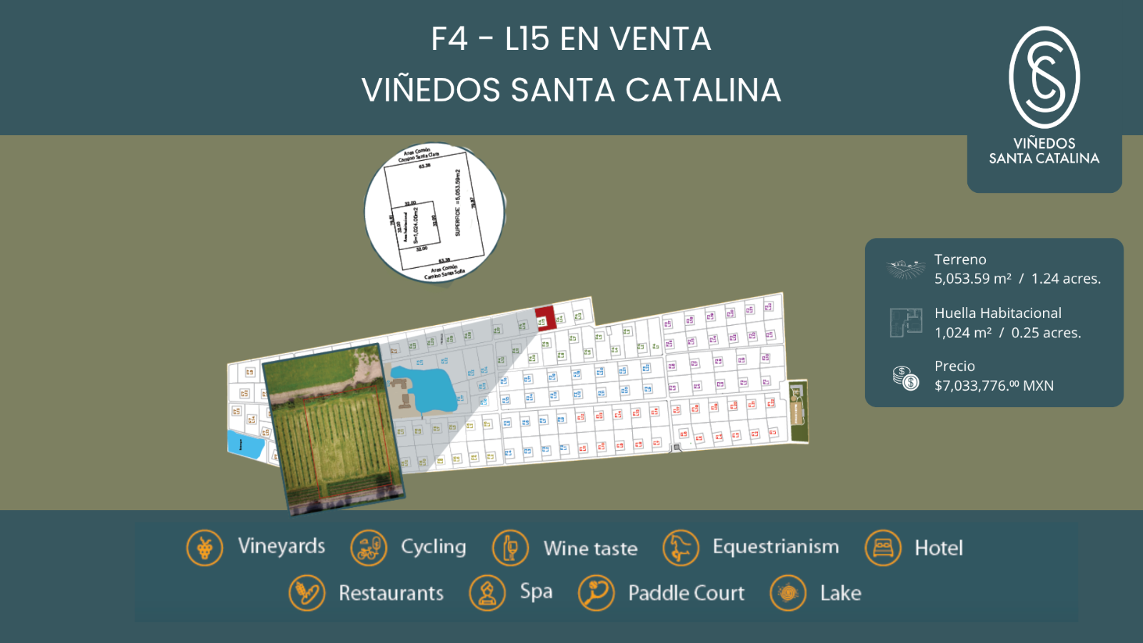 F4 - L15 VIÑEDOS SANTA CATALINA - Terreno en Viñedo Santa Catalina, San Miguel de Allende