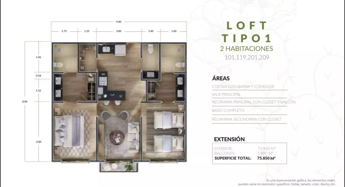 LOFT 201 – LA PILARICA - Casa de 2 recámaras en venta en Santa Teresita de Don Diego, San Miguel de Allende