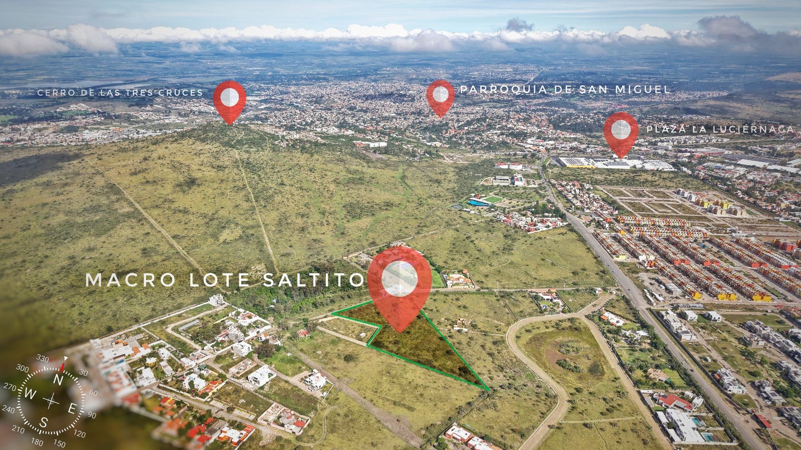 Macro lote Saltito - Terreno en Saltito de Guadalupe, San Miguel de Allende