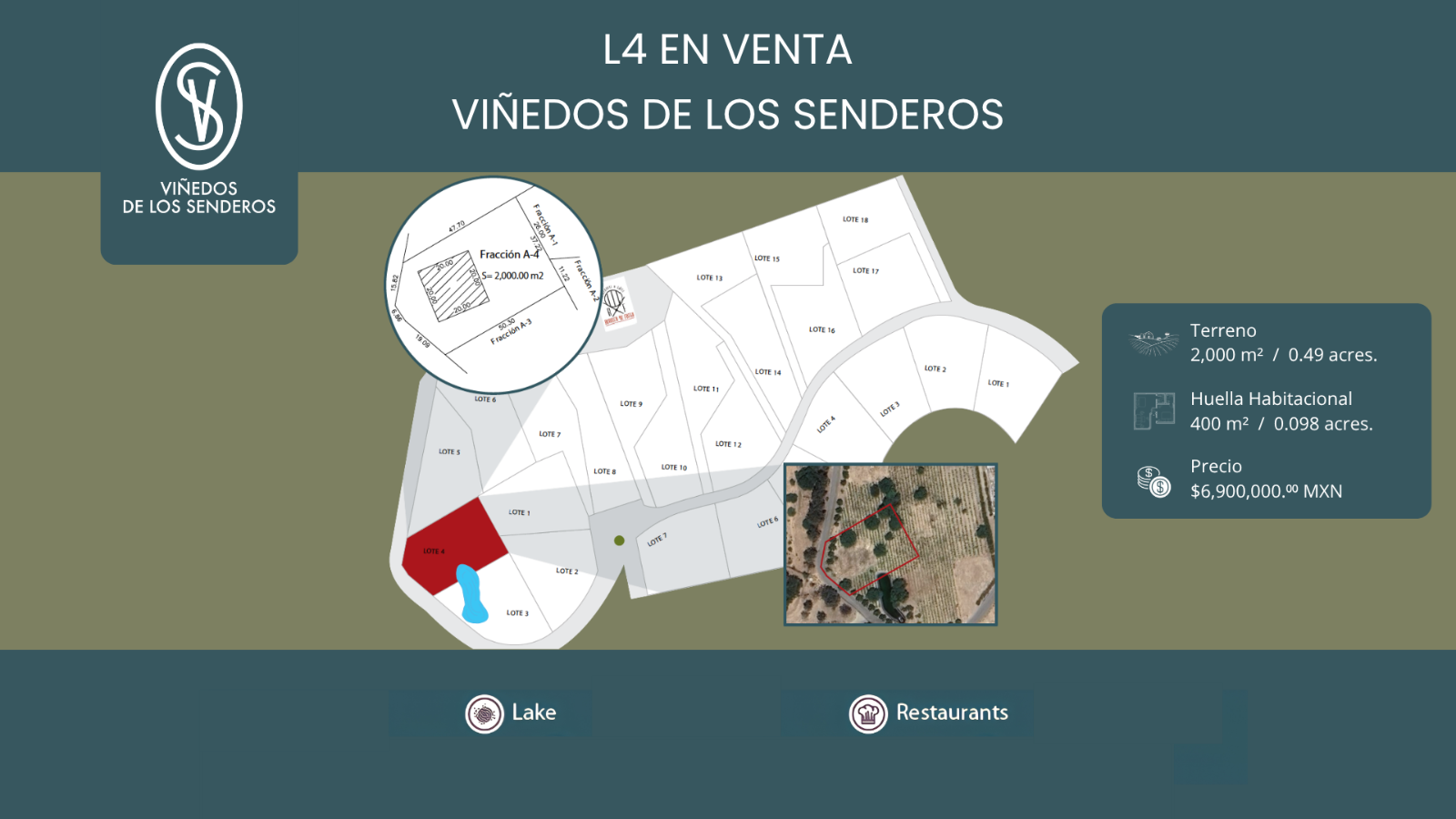 L 4 VIÑEDOS DE LOS SENDEROS - Terreno en Los Senderos, Valle de los, San Miguel de Allende