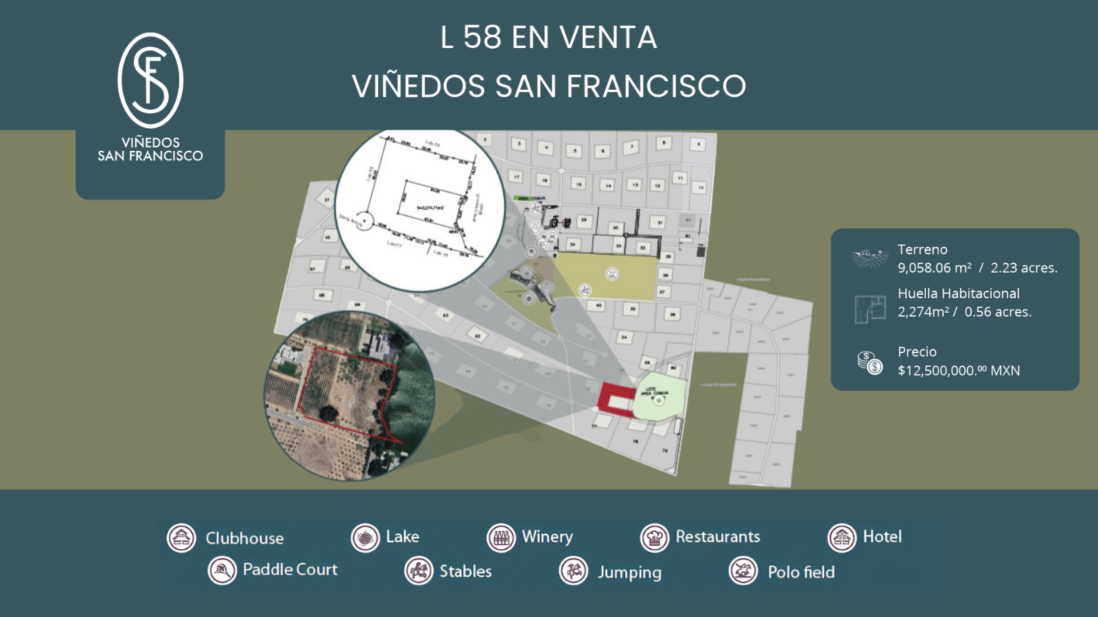 L58 SAN FRANCISCO - Terreno en Viñedo San Francisco, San Miguel de Allende